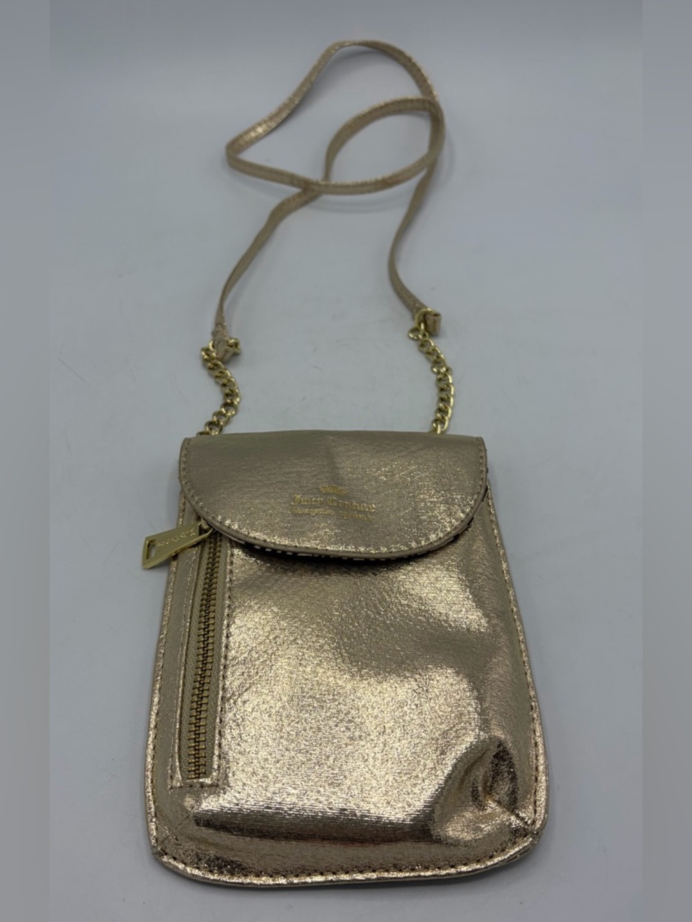 Juicy Couture Metallic Gold Crossbody Bag